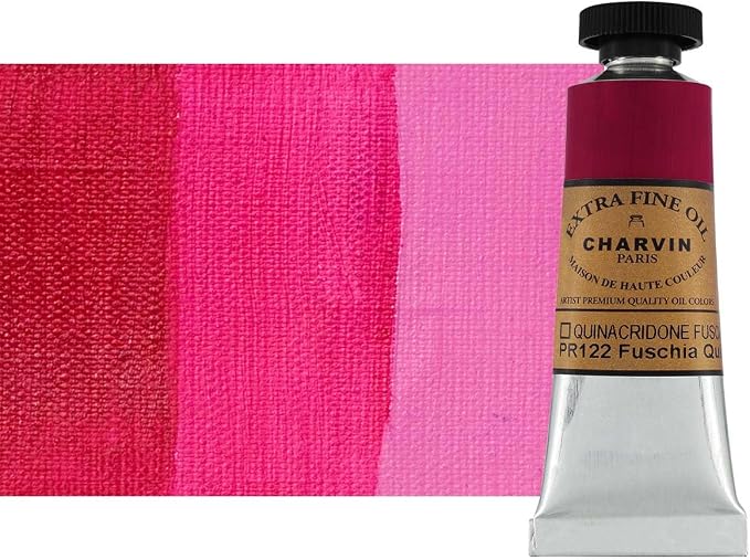 Charvin Extra Fine Oil Paint, Quinacridone Fuschia 20 ml by Unknown
