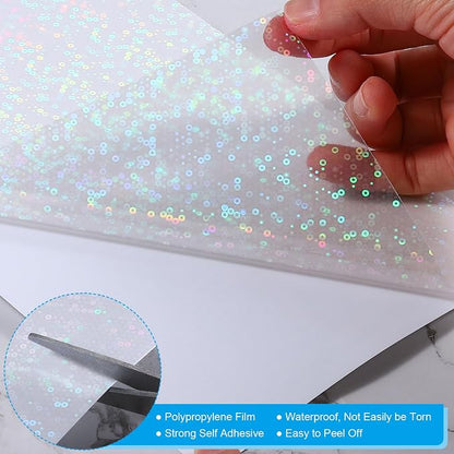 PATIKIL 8.3x5.8" Holographic Sticker Paper, 20Sheets A5 Polypropylene - Image 3