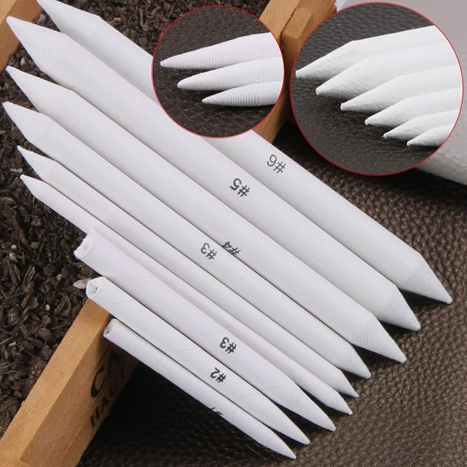FEBSNOW 108 Pcs Blending Stumps and Tortillions, Paper Art Blenders, Art Pencils - Image 3