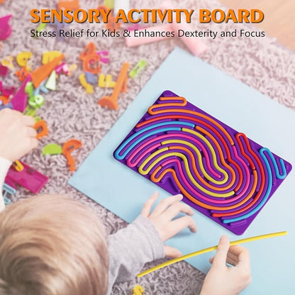 Sensory Fidget Toys for Kids Toddler Boys, Sensory Activity Board for Stress - Image 3