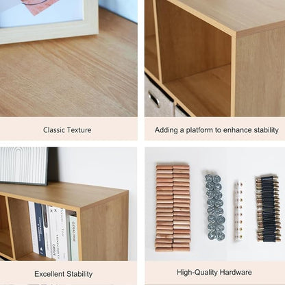 Wooden 8 Cube Storage Organizer - Image 3