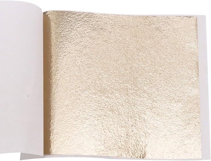 KINNO Gold Leaf Sheets for Art, 100 Sheets Antique Gold Foil for Home, by KINNOGOLDLEAF