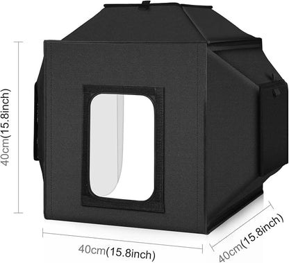 Glendan Portable Light Box Photography: 16"x16" Professional Dimmable Photo Box - Image 9
