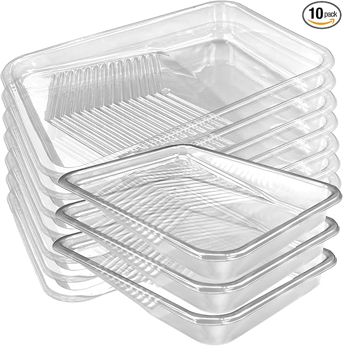 Great Andrew 10 Pcs Paint Tray Liners, Deep Capacity Disposable Paint Tray Liner by Greatandrew