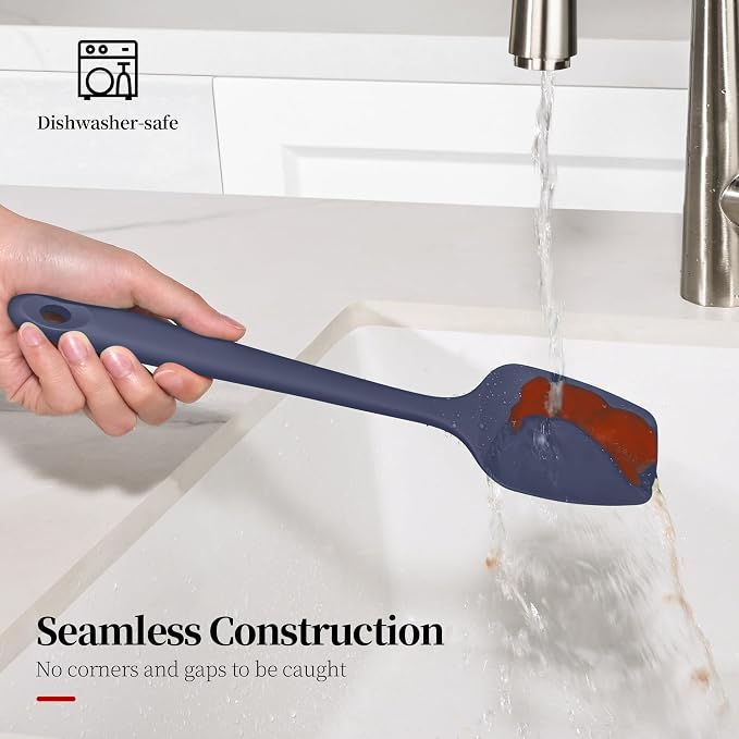 600ºF Heat Resistant Spatulas, High Heat Food Safe Semless Kitchen Silicone - Image 9
