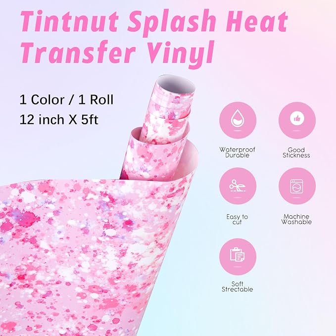 Tintnut Splash Heat Transfer Vinyl Roll - Image 2