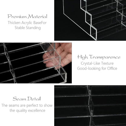 Acrylic Business Card Holder for Desk Multiple Business Card Holders 28 Slot 7 - Image 5