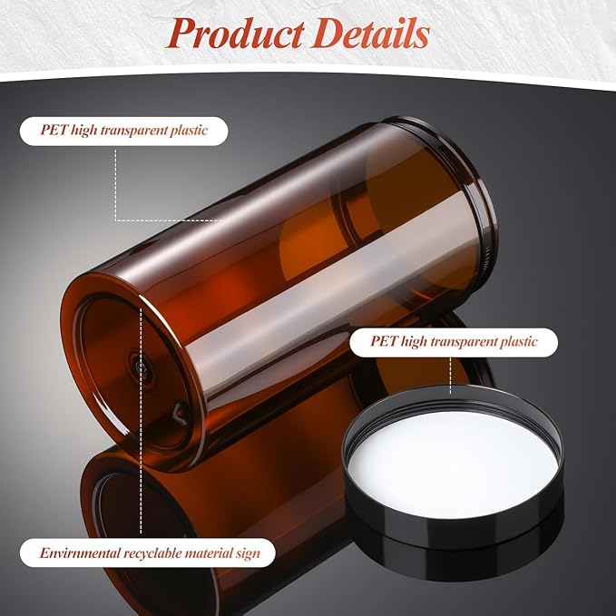 SATINIOR 12 Pack Plastic Container Jars - Image 3