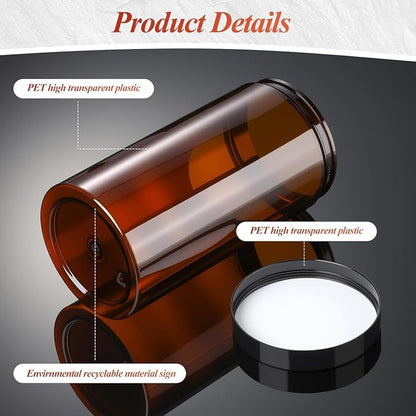 SATINIOR 12 Pack Plastic Container Jars - Image 3