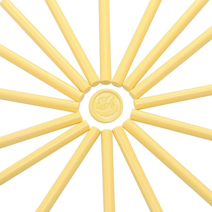 Yoption 15 Pieces Light Yellow Glue Gun Sealing Wax Sticks - Image 3