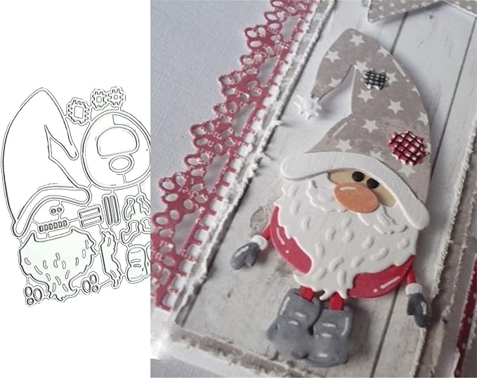 Metal Cutting Dies DIY Merry Christams Embossing Stencil Template Scrapbooking - Image 6