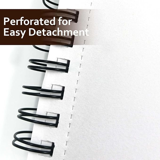 JOY SPOT! 9x12 Inch Sketch Book, 200 Sheets, Spiral Bound Artist Sketch Pad - Image 4