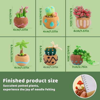 Yizzvb Needle Felting Kit, Felting Kit, Needle Felting Tools Including Wool - Image 6