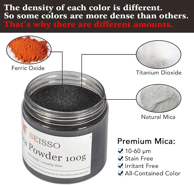 SEISSO Sliver Black Mica Powder - Image 3