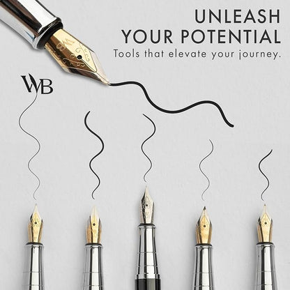 Wordsworth & Black Fountain Pen Gift Set, Includes Ink Bottle, 6 Ink Cartridges - Image 5