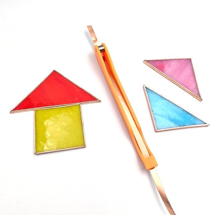 Copper Foil Hand Foiler for Stained Glass, 7/32" and 1/4" Hand Foiler Tool Kits - Image 4