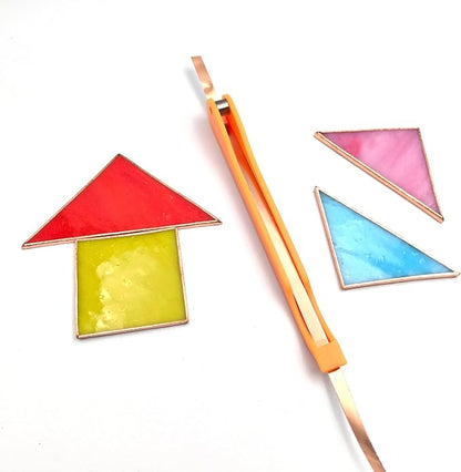 Copper Foil Hand Foiler for Stained Glass, 7/32" and 1/4" Hand Foiler Tool Kits - Image 4