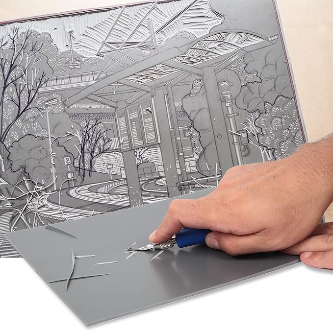 Falling in Art Soft Linoleum Carving Block, 9 Inches by 12 Inches - Image 3