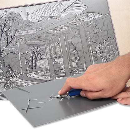 Falling in Art Soft Linoleum Carving Block, 9 Inches by 12 Inches - Image 3