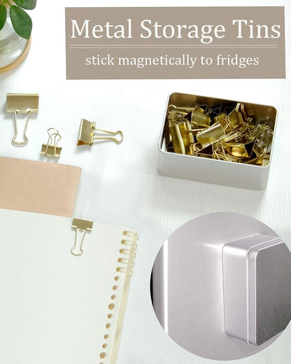 Assorted Binder Clips 0.75/1/1.25in 25-Pack -Gold Tone Clips - Image 3