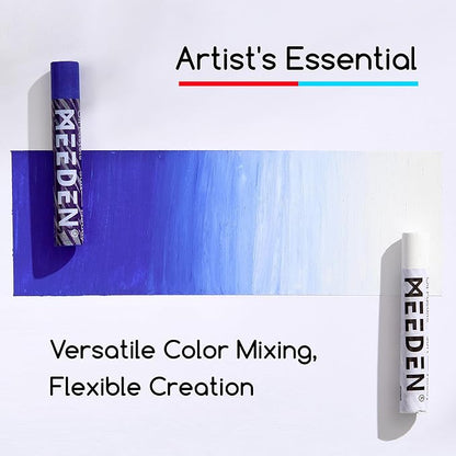 MEEDEN Soft White Oil Pastels: 6 Pcs Oil Pastels - Image 3