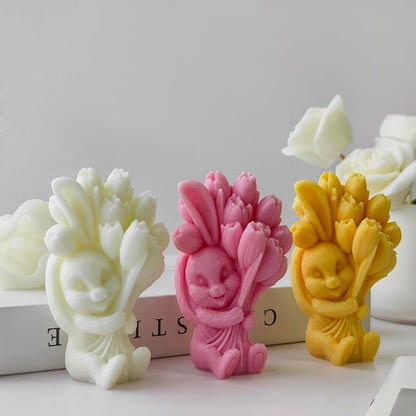 Rabbit Tulip Animal Soap Mold - Image 3