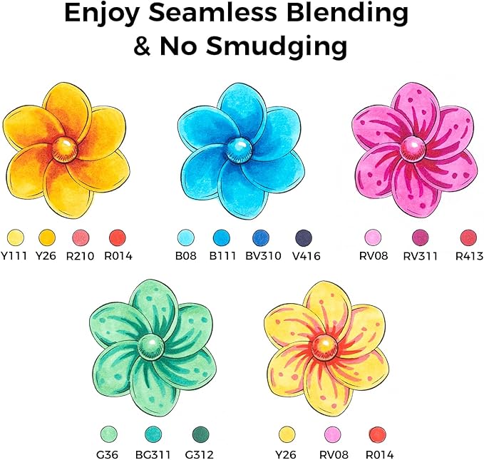 Ohuhu Alcohol Markers Brush Tip - Image 3