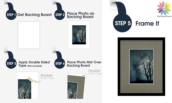 Mat Board Center, 8x10 for 5x7 Gray Color Mats - Image 5