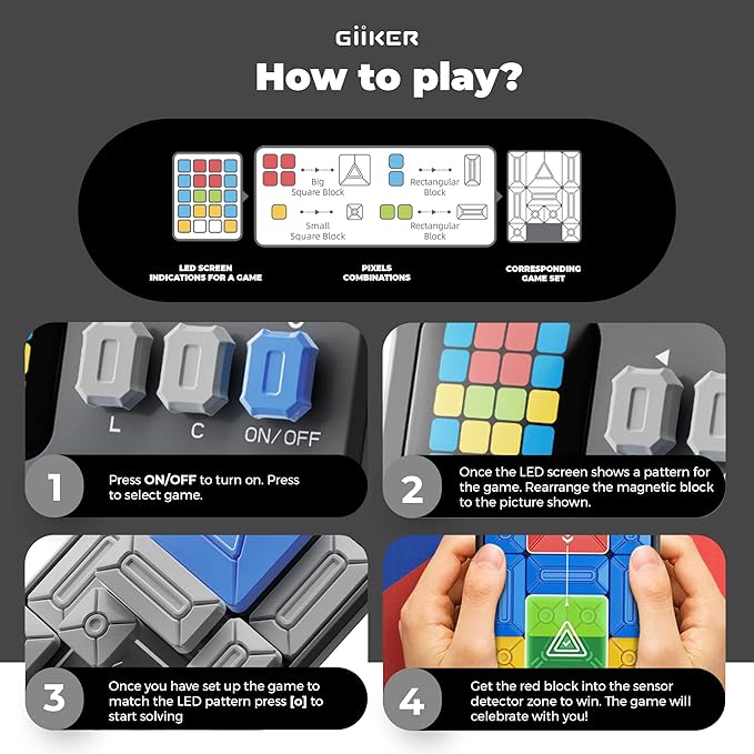 GiiKER Super Slide Puzzle Games, Original 500+ Challenges Brain Teaser Puzzle - Image 3