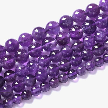 45pcs 8mm AAA Natural Amethyst Beads Crystal Energy Healing Power Stone - Image 2