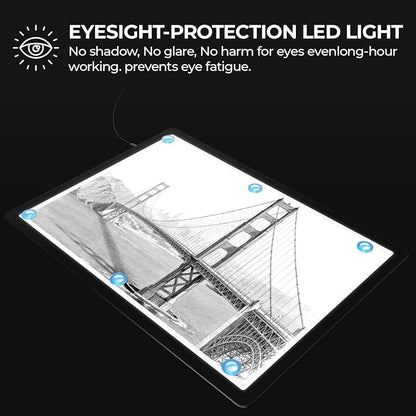 Heanolier A2 Artist tracing Light Box Copy Table, Large Magnetic Light pad - Image 2