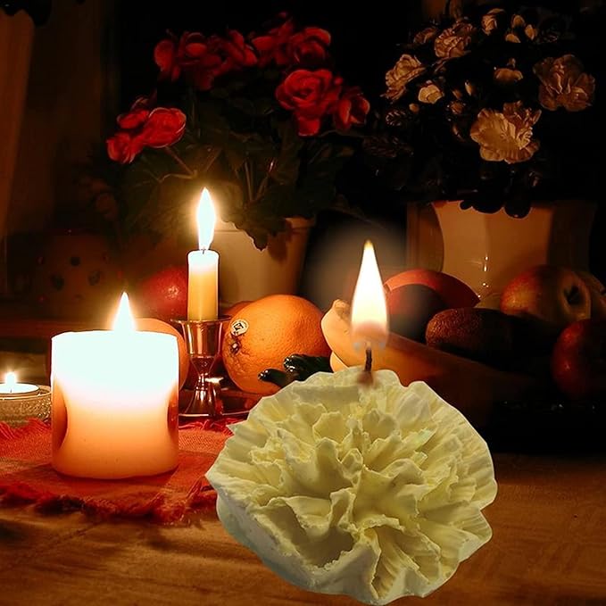 Soap Molds Carnations Flower, 3D Flowers Silicone Handmade DIY Candy Melt Mold - Image 6