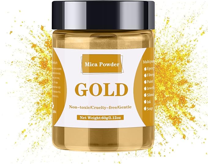 Mica Powder - 60g Mica Powder for Epoxy Resin - Pearl Pigment Powder Dye for by LightStone