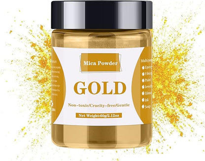 Mica Powder - 60g Mica Powder for Epoxy Resin - Pearl Pigment Powder Dye for by LightStone