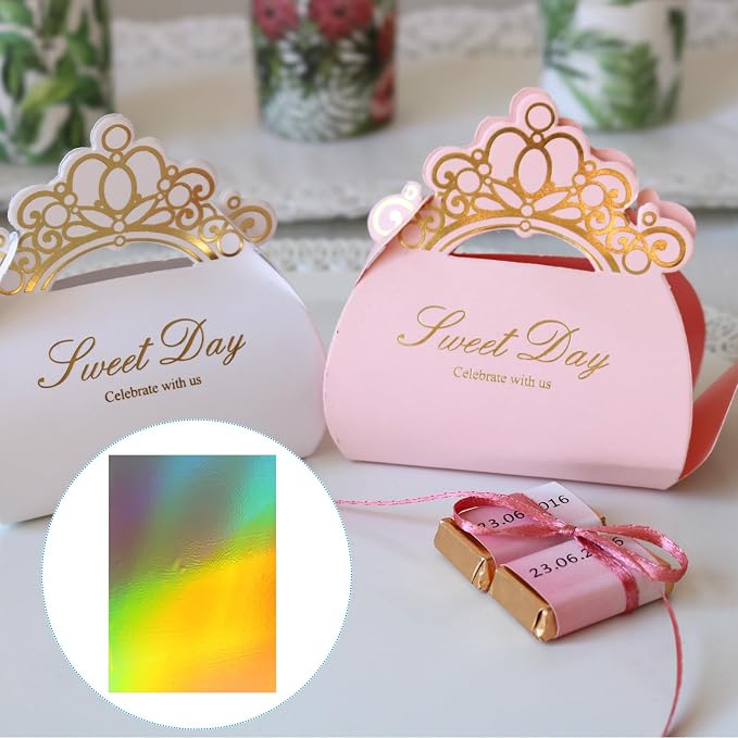 PATIKIL 11.7x8.3" Hot Stamping Foil Paper Sheet, 20 Sheets A4 Heat Transfer Hot - Image 5