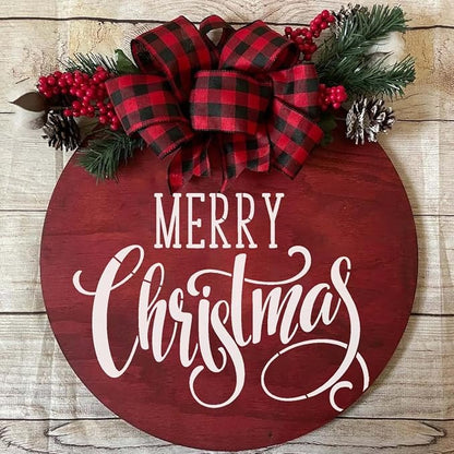 Christmas Stencils for Painting on Wood 12” Merry Christmas Stencil Holiday - Image 5