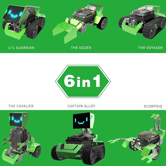 Robobloq Qoopers 6 in 1 Programming Robot Building Kit - Image 4