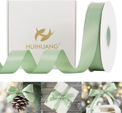 HUIHUANG Sage Satin Ribbon by HUIHUANG
