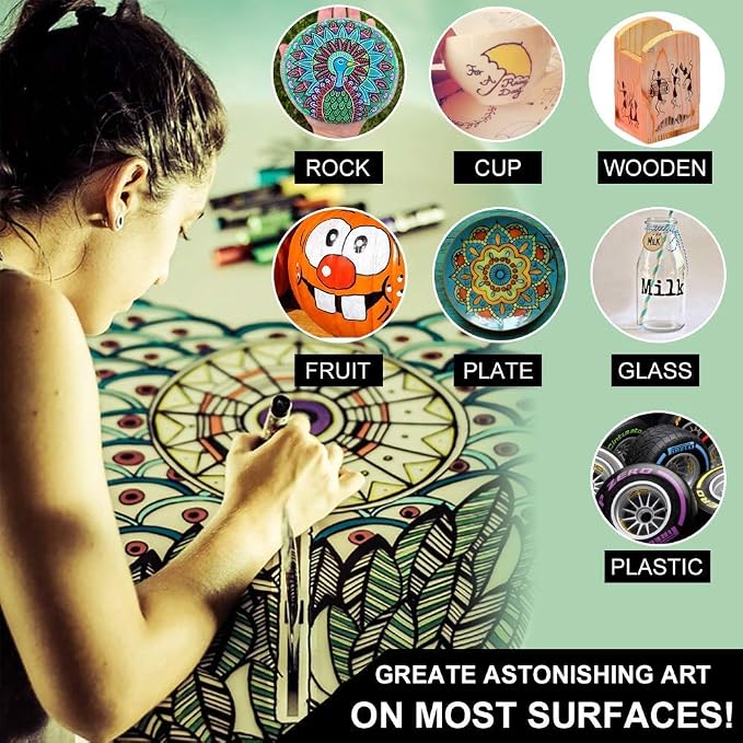 36 Pack Oil-Based Paint Pens for Rock Painting - Image 7