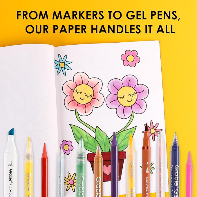 Grabie Easy Coloring Book for Adults Relaxation, Simple Mindful Coloring Pages - Image 6