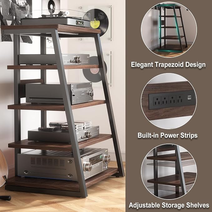 Armocity 5-Tier AV Media Stand - Image 4