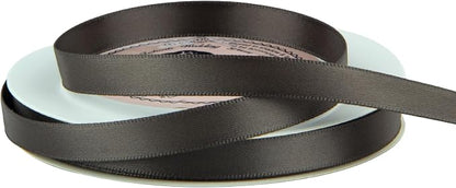 VATIN Double Face Dark Olive Satin Ribbon 3/8" Continuous 50 Yards, Dark Olive - Image 4
