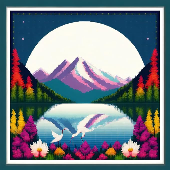 Joyhoor Cross Stitch Kits for Beginners Stamped Cross-Stitch Supplies by JoyhoorCrossStitchKits