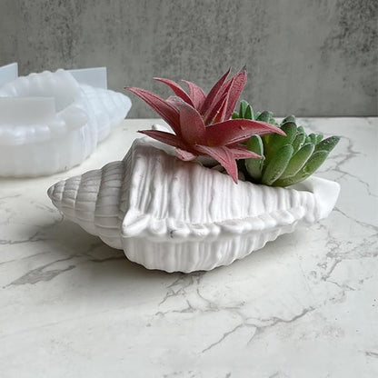 Wehous Large Conch Silicone Mold Unique Conch Shaped Tray Resin Concrete Mold - Image 7
