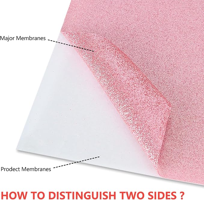 guangyintong Glitter Pink Heat Transfer Vinyl HTV Rolls - Image 4