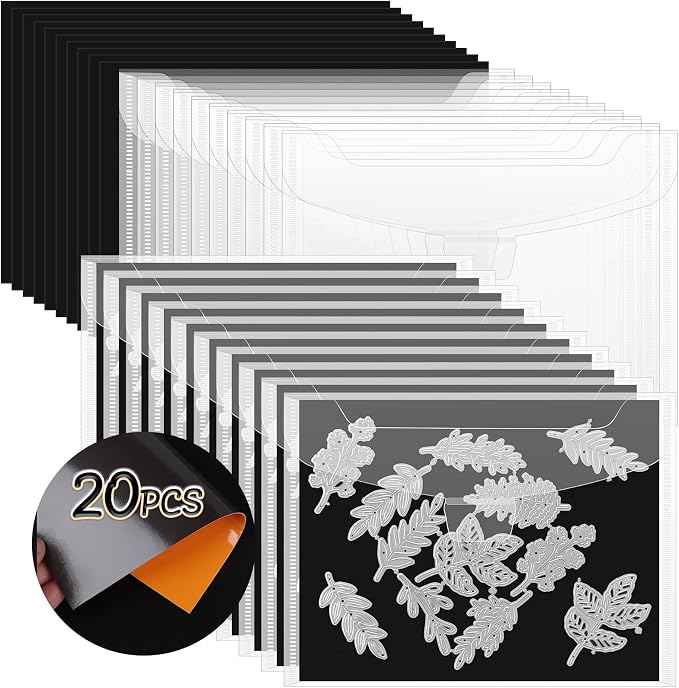 20 PCS Stamp and Die Storage Bag and Rubber Magnetic Sheets, die Storage Set by YixangDD