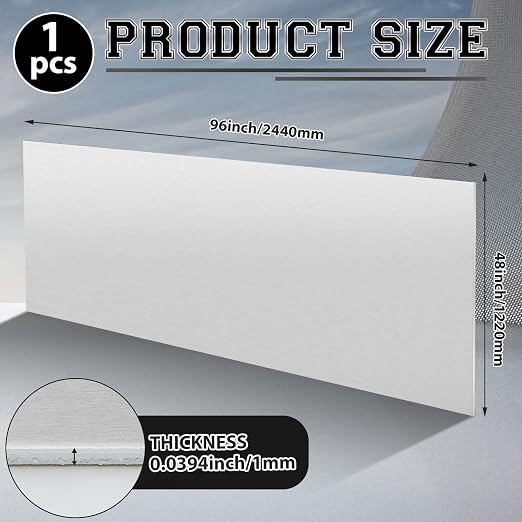1 Pack 5052 Aluminum Sheet Metal 48" x 96" Aluminum Plate 1/25 Inch Thickness - Image 2