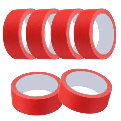 MECCANIXITY Masking Tape 1.4 Inch x 21 Yard Painter's Tape Red Paint Tapes by MECCANIXITY