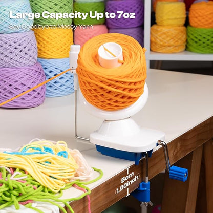 Caydo Yarn Winder with Tension Spring, One Hand Operated Winder, 4-7oz - Image 5