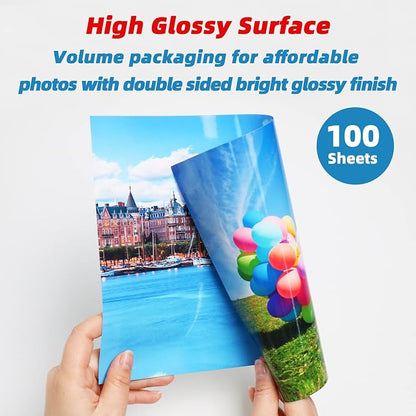 Uinkit 100 sheets Brochure Paper Glossy Double Sided 8.5x11 Inkjet 37lb 140gsm - Image 5